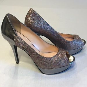 Marc Fisher Glitter Platform Heels